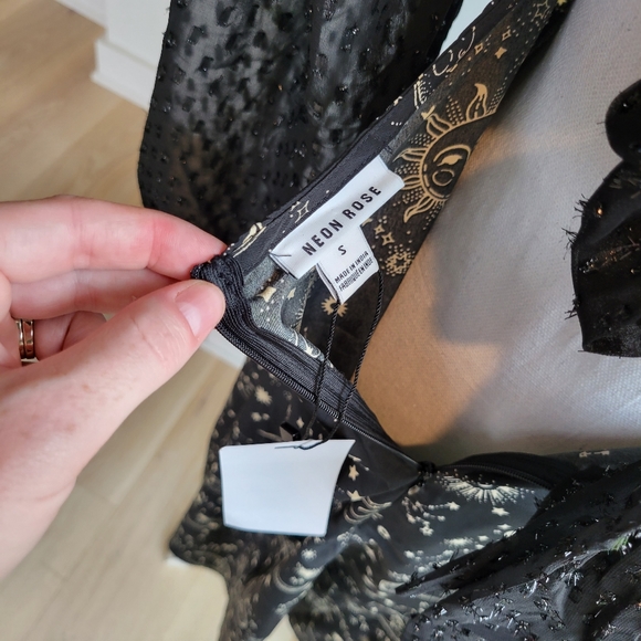 ASOS | Neon Rose Celestial Tea Dress - Picture 13 of 13